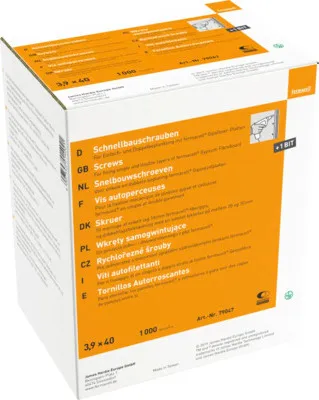 Produktbild von Fermacell Schnellbauschrauben für Gipsfaserplatten 3,9 mm x 40 mm Pack = 1000 St