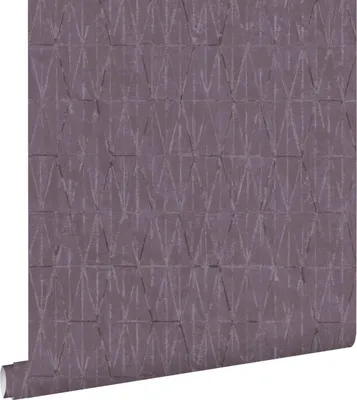 Produktbild von ESTAhome Tapete grafische Linien Mauve-Violett 50 x 900 cm