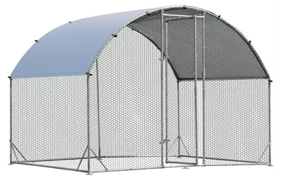 Immagine prodotto di Gabbia per polli - Recinto per polli - Gabbie per pollame - Recinto esterno - Rifugio per animali - Grande recinto, dimensioni 190x280x195 cm