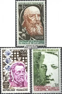 Produktbild von Briefmarken Frankreich 1973 Mi 1847,1848,1849 (kompl.Ausg.) gestempelt Lepra