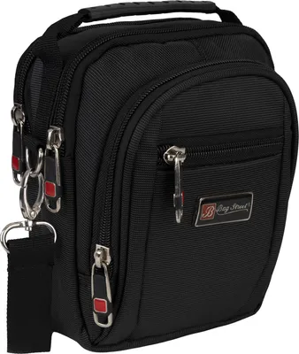Produktbild von Bag Street Kleine Herrentasche  Gürteltasche Schultertasche T0116 Schwarz