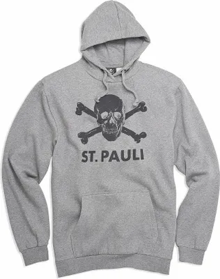 Produktbild von FC St. Pauli - Kapuzenpullover Totenkopf - grau