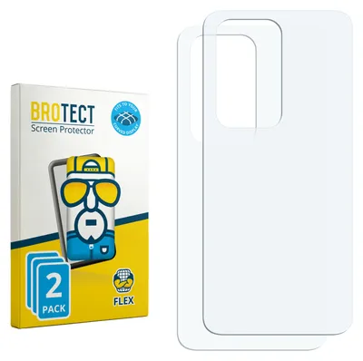 Produktbild von 2x BROTECT Fullscreen Schutzfolie für Huawei P40 Pro Plus (Rückseite) Displayschutz Folie Fullcover Klar Transparent