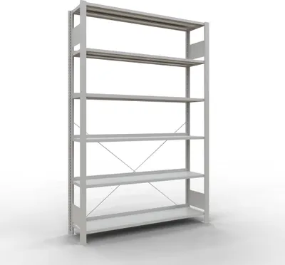 Produktbild von Büroregal Stecksystem Grundregal - 2000x1300x300 mm, Typ 85 kg