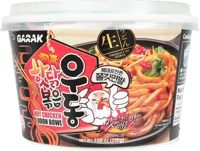 Produktbild von Garak | Frisches Udon-nudelgericht - 215g - Hot Chicken - Bbq-geschmack - Asiatische Küche