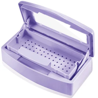 Image de Plateau de stérilisation en plastique pour outils de manucure - Boîte de désinfection sans électricité