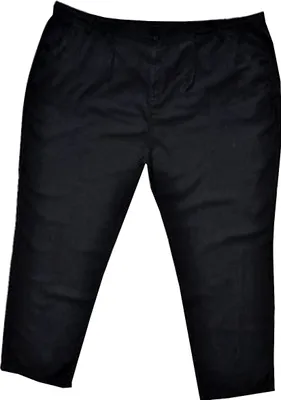 Produktbild von Übergrößen Leinenhose HONEYMOON Schwarz 10XL