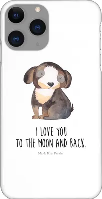 Produktbild von Mr. & Mrs. Panda Iphone 11 Pro Handyhülle Hund Entspannen - Weiß - Geschenk, Liebe, Sprüche, Handy Case, Premium Kunststoff, Hundespruch, Schwarzer