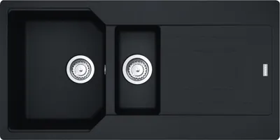 Obrázek produktu pro Franke URBAN UBG 651 dřez v provedení BLACK MATT včetně odkapávače / rozměry výřezu 980 x 480 mm / granitový dřez