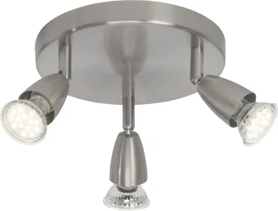 Produktbild von LED Spotrondell, 19 cm Breite, 3 x GU10, 50 W, Köpfe schwenkbar