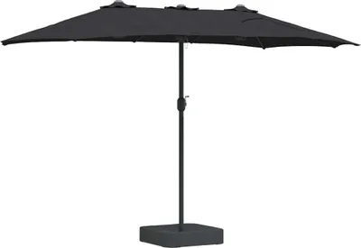 Immagine prodotto di Ombrello da giardino Nero 385 x 209 x 244 cm