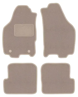 Zdjęcie produktu dla Dywaniki samochodowe welurowe LUX do: Lancia Ypsilon II (2003-2011, hatchback) beżowe, z mocowaniami