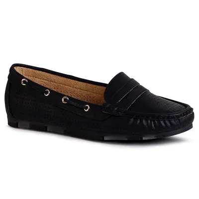 Produktbild von topschuhe24 1746 Damen Halbschuhe Slipper Ballerina, Farbe:Schwarz, Größe:36 EU