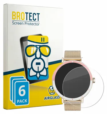 Produktbild von 6x BROTECT Schutzglas für Keeponfit Smartwatch 1.27" Schutzfolie Panzer Folie Glas Display Schutz klar