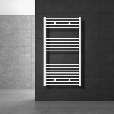 Obrázek produktu pro LuxeBath koupelnový radiátor Sahara, 750x1200 mm, bílý, přímý s bočním připojením, bez topného tělesa