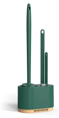 Produktbild von Solidchoice – Silikon-Toilettenbürstenset mit belüfteter Halterung