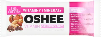 Obrázok produktu pre Oshee Cereálna tyčinka s arašidmi a hrozienkami 40 G
