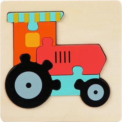 Produktbild von Fahrzeug-Puzzles aus Holz, Spielzeug für frühes Lernen, interaktive Lernblöcke für Kleinkinder, Kinderspielzeug für die intellektuelle Entwicklung