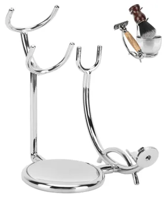 Produktbild von Manuelle Rasierhalter aus Metall für Rasierpinsel und Rasierklinge