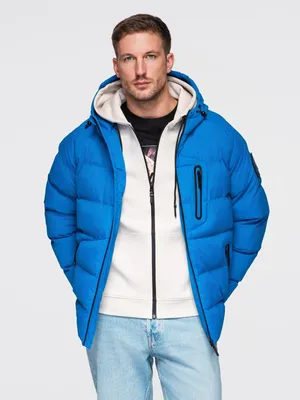 Produktbild von Ombre Clothing Winterjacke für Männer Imrore Blau L