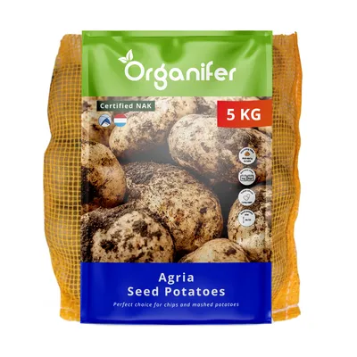 Zdjęcie produktu dla Sadzeniaki ziemniaka Agria 28/35 (5 kg) - Organifer