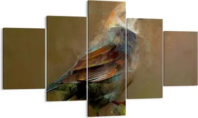 Produktbild von Bild auf Leinwand - Leinwandbild - Vogel Natur - 125x70cm - Wand Bild - Wanddeko - Wandbilder - Leinwanddruck - Bilder - Kunstdruck - Wanddekoration - Leinwand bilder - Wandkunst - EA125x70-3924
