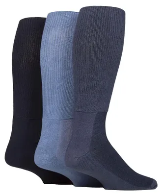 Produktbild von 3er Pack Kniestrümpfe Diabetiker Socken Ohne Gummi für Geschwollene Füße | IOMI
