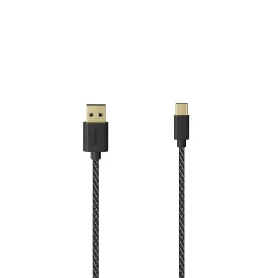 Immagine prodotto di Hama 201002 Cavo USB-C, tessuto, 1,50 m nero Cavo di connessione/cavo connettore/cavo adattatore/adattatore
