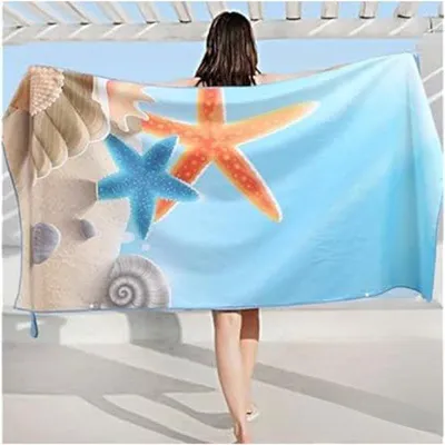 Produktbild von Famanu Mikrofaserhandtücher - 4 Stück - 180 x 80 cm + 2 Stück 80 x 40 cm + 40 x 30 cm - ultraleicht und kompakt - Mikrofaserhandtücher für Sport,
