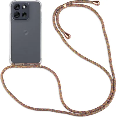 Produktbild von Handykett für Motorola Moto G56 5G Hülle mit Kordel Handyhülle mit Band in Rainbow