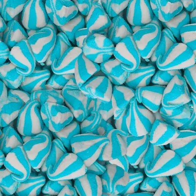 Produktbild von Mellow Mellow Speckbälle gestreift blau weiß 1kg