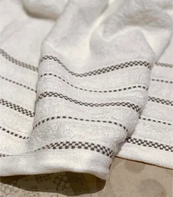 Produktbild von Handtuch Duschtuch Badetuch Frottier 100% Baumwolle Handtücher Typ674 Weiß Handtuch 100x50 cm