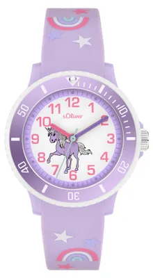 Produktbild von s.Oliver Uhr Kinder-Armbanduhr Silikon Kids Mädchen Silikon SO-4500-PQ