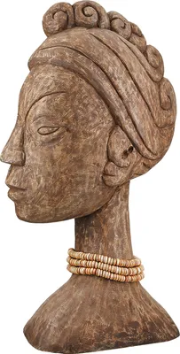 Immagine prodotto di Gilde Skulptur, Frau, "African Lady", Mangoholz, braun, naturfarben, VE 1, L. 10 cm, B. 27 cm, H. 49 cm 55598 4063387555989