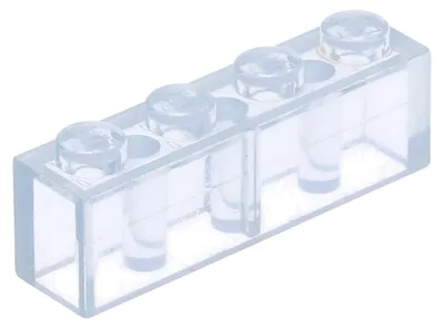 Produktbild von 10x LEGO Stein 1 x 4 (3010) - Transparent
