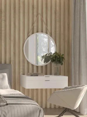 Image de Miroir sur cordon DMITRI - blanc
