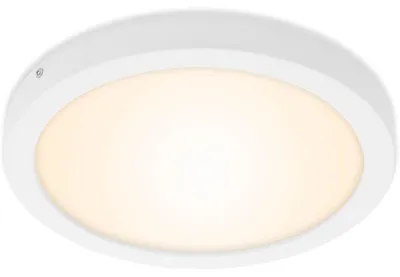 Produktbild von LED Aufbauleuchte 3000K IP20 21,4 W weiß Metall-Kunststoff Ø30 cm Briloner