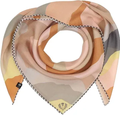 Produktbild von FRAAS Tuch Silk Crepe Scarf In Wave-Design Sand mehrfarbig