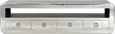 Produktbild von SIT Möbel Lowboard | 4 Schubladen, 1 offenes Fach | Mangoholz + MDF mit Alu beschlagen | B 200 x T 40 x H 56 cm | 01775-21 | Serie AIRMAN
