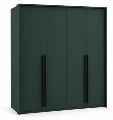 Produktbild von Kleiderschrank, Flaschengrün, 210 x 217,2 x 65 cm, KI-generiertes Bild