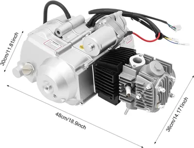 Imagen del producto de Motor de 125cc de 4 tiempos para ATV, cuatrimoto y motocicleta de cross – Arranque eléctrico y transmisión semiautomática
