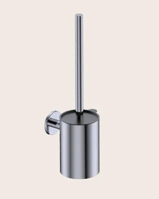 Immagine prodotto di Portascopino wc a muro grigio metallico Minimal