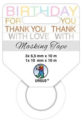 Produktbild von URSUS 58850001, Mehrfarbig, Muster, Papier, 10 m, 4 Stück(e)