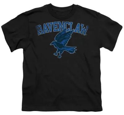 Image de T-shirt Harry Potter pour enfants, en coton ringardé, modèle TV36030 (taille 140-146), couleur noire