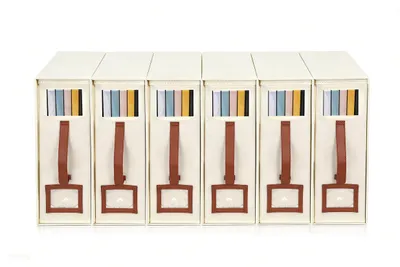 6er-Set Aufbewahrungsboxen für Bettwäsche, faltbar, beige