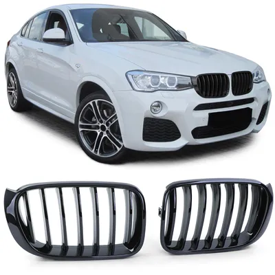 Kühlergrill Grill Performance SCHWARZ GLANZ für BMW X3 F25 / X4 F26 ab 2014 – Produktansicht