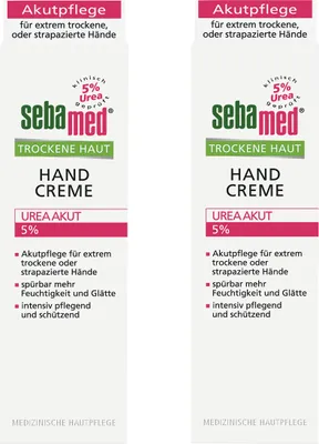Zdjęcie produktu dla Sebamed Krem do rąk z mocznikiem Ostra pielęgnacja skóry suchej 75ml opakowanie 2 szt