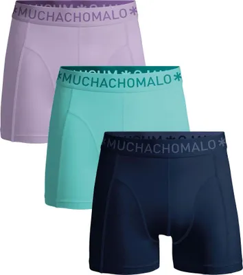 Immagine prodotto di Boxer da uomo Muchachomalo - Confezione da 3 - Cotone elasticizzato - Intimo confortevole - Taglia 7XL - U-SOLID1010-1207
