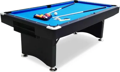 Produktbild von Pegasi Billardtisch 7ft Campione - Billardtisch 7ft - Tischbillard - Zusammenklappbar - Pool Table für Erwachsene - Indoor -  - Schwarz