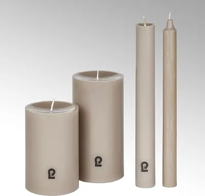 Produktbild von Lambert Kerze gegossen kiesel H 24 D 2,2 CM 39790 SP25-2